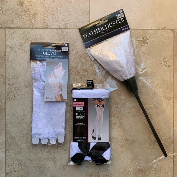 DREAMGIRL FLIRT BLACK APRON MAID DRESS COSTUME SET - Picture 4 of 8